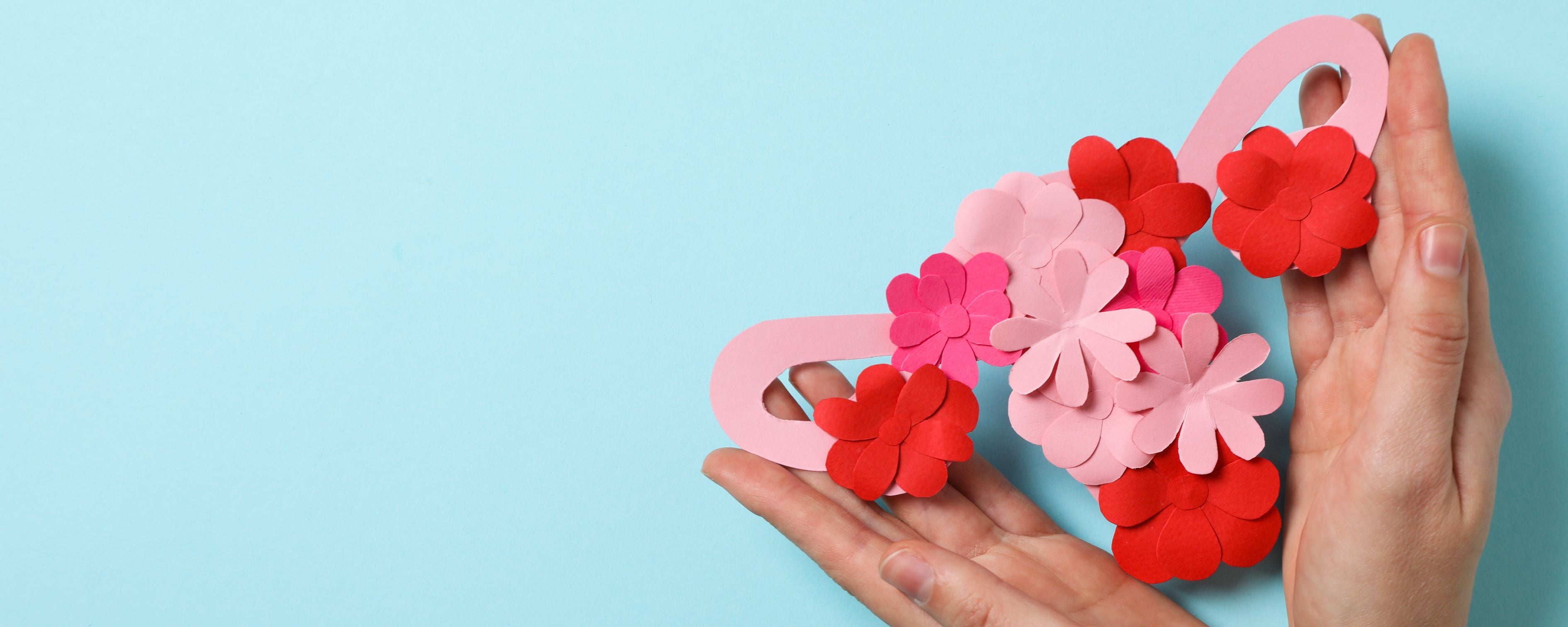 Paper flowers uterus